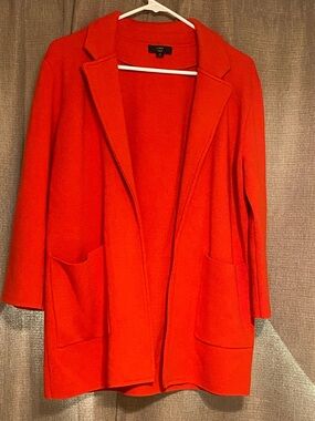 J. Crew 365 Textured Open-Front Knit blazer